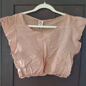 Cottonflower top xs small blush cotton